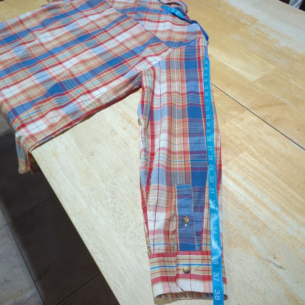 Levi's Strauss & Co. Men's Plaid Long Sleeve Button-Up vintage Shirt X Large - Picture 15 of 15